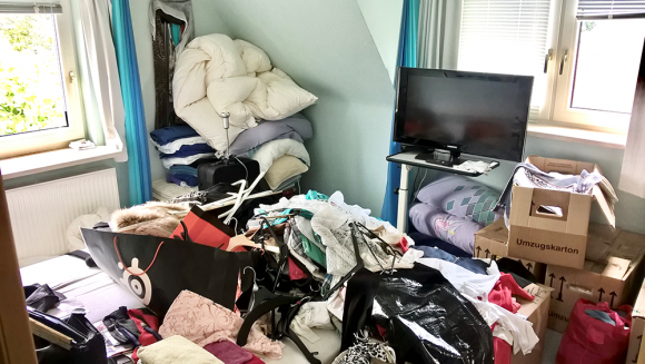 Schlafzimmer nach Umzug