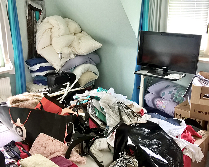 Schlafzimmer nach Umzug