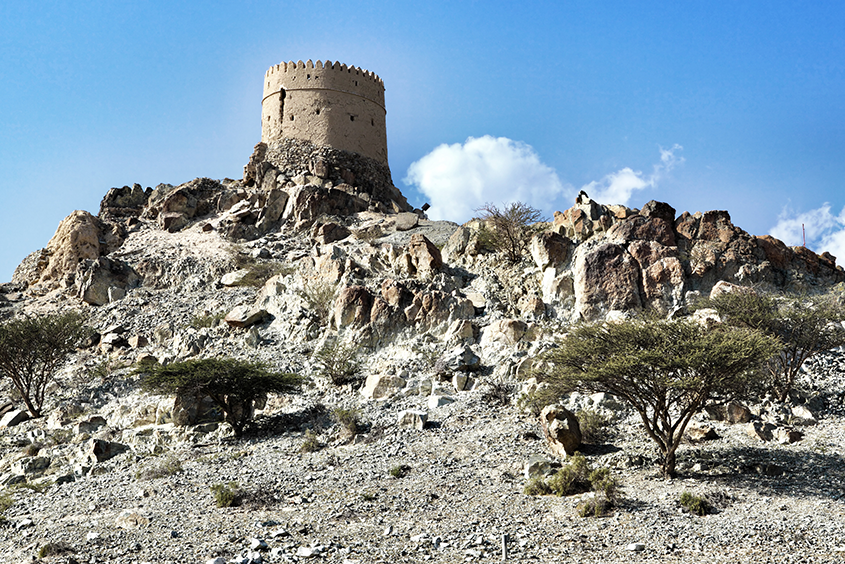 Wachturm in den Bergen von Hatta