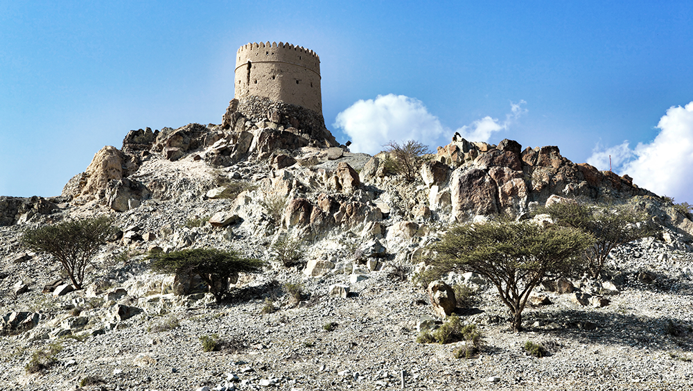 Wachturm in den Bergen von Hatta