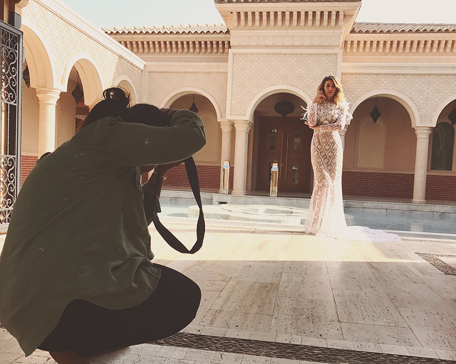 Fotoshooting backstage